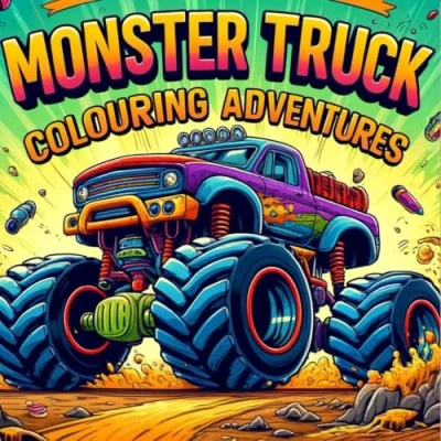 Abbildung von Monster Truck Coloring Book: Adventures (kids Adventures)