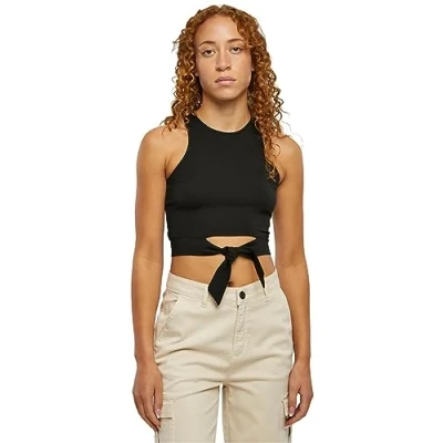 Abbildung von Urban Classics KNOT Top, Damen, Größe: Medium, Black