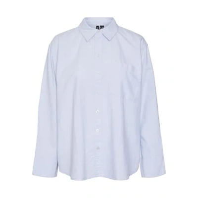 Abbildung von Vero Moda Locker Geschnitten Kragen Hemdbluse, Damen, Größe: XS, Hellblau