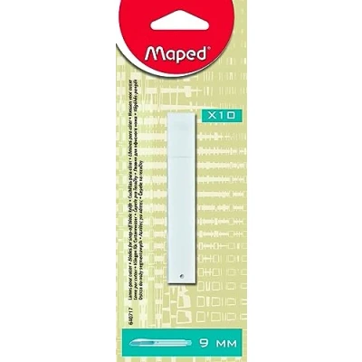 Abbildung von Maped M640717 Ersatzklinge 9 mm, für Cutter, 10 Stück