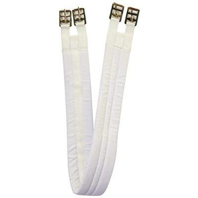 Abbildung von Rhinegold 0 Cotton Padded Girth 54 White Gurt, weiß, 137,2 cm