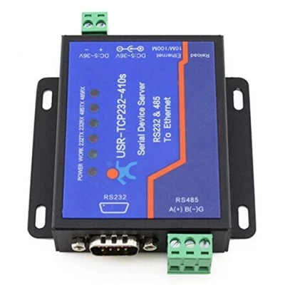Abbildung von UK Plug USR TCP232 410S Klemme Versorgung RS232 RS485 auf TCP/IP Konverter Seriell Ethernet Serial Device Server