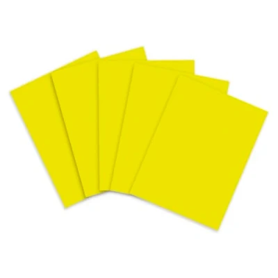Abbildung von Clairefontaine 93821C Packung mit 25 Bögen in Neonfarben, 60x80cm, 90g, Zitronengelb