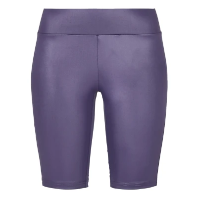 Abbildung von Urban Classics Ladies Synthetic Leather Cycle Shorts Shorts, Damen, Größe: 29, Darkduskviolet