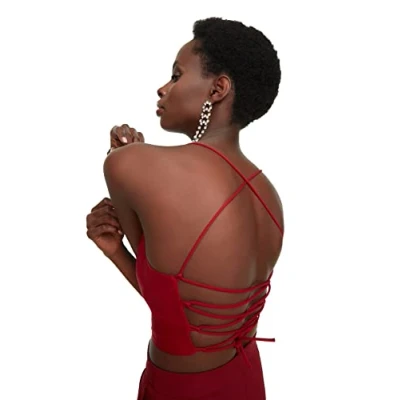 Abbildung von Trendyol Damen Der Hängende Von Priges Bustier, Schwarz, 38 EU