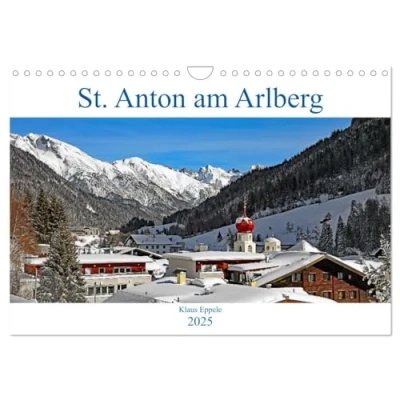 Abbildung von St. Anton am Arlberg (Wandkalender 2025 DIN A4 quer), CALVENDO Monatskalender