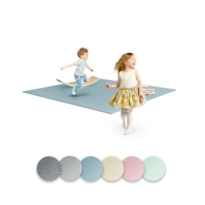 Abbildung von Ehrenkind® Krabbelmatte PRO Extra dick und Soft Made in Germany Spielmatte Baby Oeko Tex 100 Größe 160x160cm BLAUGRAU