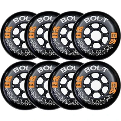 Abbildung von K2 Skates Bolt 90 MM 85A 8 Wheel Pack W ILQ 9 Black 30F3013