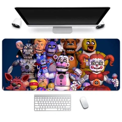 Abbildung von OSRDFV FNAF Mauspad Anime 3D Druck Gaming für PC Büro Schreibtisch 300 x 800 mm (Typ 4)
