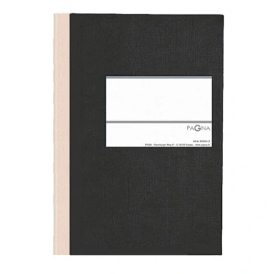 Abbildung von Pagna 15212 04 Geschäftsbuch PNA CLASSICA A5 Papiereinband mit Leinenstruktur, Geweberücken 96 Blatt, kariert, Farbe: schwarz