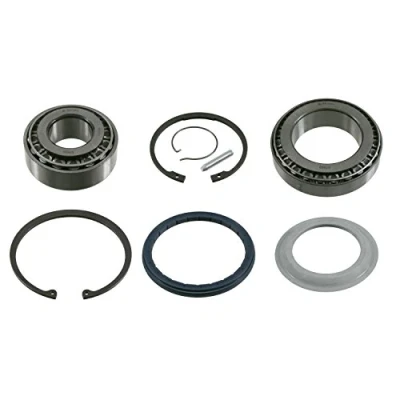 Abbildung von FEBI BILSTEIN 15332 Radlagersatz Hinterachse links, Vorderachse rechts, rechts mit Anbaumaterial 100 Kegelrollenlager