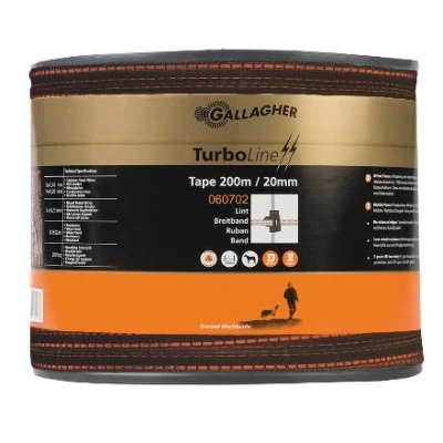 Abbildung von Gallagher Weidezaunseil TurboLine Breitband 20mm terra, 200m,