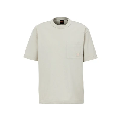 Abbildung von BOSS TE Tshirt basic, Herren, Größe: Large, Light beige