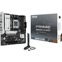 Abbildung von ASUS Prime B850M A WiFi Gaming Mainboard Sockel AMD AM5 (microATX, DDR5, PCIe 5.0, 3X M.2 Slots, Wi Fi 6E, Realtek 2.5Gb Ethernet, DisplayPort, HDMI, BIOS Flashback, Aura Sync)