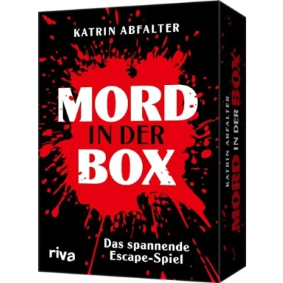 Abbildung von Mord in der Box: Das spannende Escape Room Spiel Tolles Geschenk für Fans von Room, Detektivspiel, Puzzlebuch, Rätsel, Krimi, True Crime. Handliches Kartenformat, Poster. Ab 12