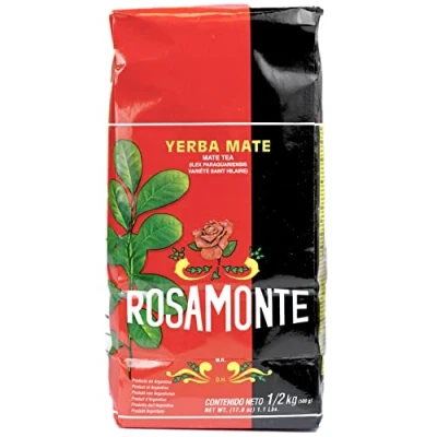 Abbildung von Rosamonte Yerba Mate Tee Tradicional 500g die Reifezeit beträgt 12 Monate Detox und Energie Getränk