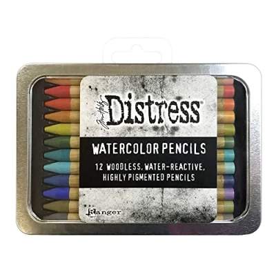 Abbildung von Ranger Tim Holtz Distress Watercolor Pencils 12 st Kit #3 TDH76643 (09 22)