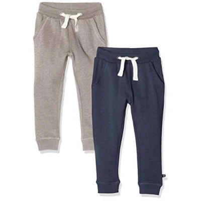 Abbildung von Minymo Basic 36SOLID PACK 2 Jogginghose für Kinder, Größe: 104, Blue grey