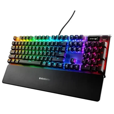 Abbildung von SteelSeries Apex 7 Mechanische Gaming Tastatur OLED Smart Display Blau Schalter Amerikanisch (QWERTY) Layout Standard