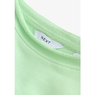 Abbildung von Next Regular FIT Sweatshirt, Damen, Größe: Large, Graphic fluro green