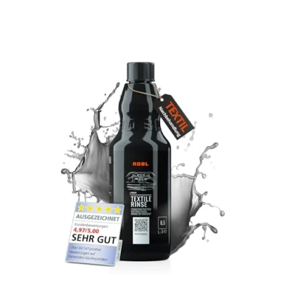 Abbildung von ADBL Textile Rinse (500ml) Hochwirksamer Textilreiniger für Extraktionsgeräte Entfernt Rückstände und neutralisiert Oberflächen Schaumreduzierend pH neutral Nachbehandlung Polsterreiniger
