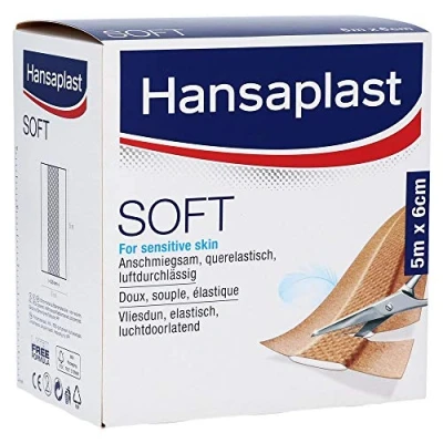 Abbildung von Hansaplast Soft Pflasterrolle, 5m x 6cm 1 St