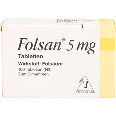 Abbildung von Folsan 5 mg Tabletten 100 St