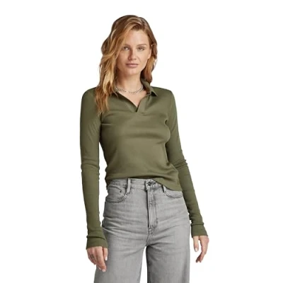 Abbildung von G Star SLIM Poloshirt, Damen, Größe: XXL, Dk shamrock