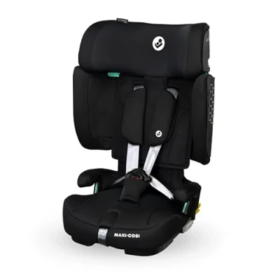 Abbildung von Maxi Cosi Nomad XL Plus, Mitwachsender Kindersitz 9 36kg, 15 Monate 12 Jahre, 76 150cm, Klappbarer Kinderautositz, Ultrakompakt &amp; Leicht, G CELL Seitenaufprallschutz, Reisetasche, Authentic Black