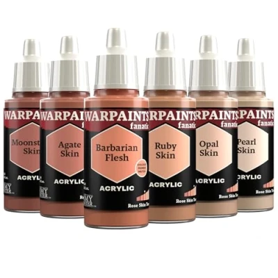 Abbildung von The Army Painter, Warpaints Fanatic Flexible Triad: Rose Skin Tones, 6 x 18 ml Acrylfarbe, Miniatur Hobbybemalung, Für Wargaming