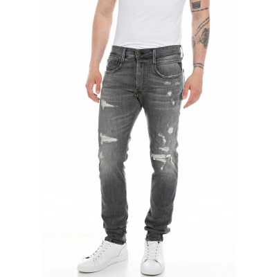 Abbildung von Replay Anbass Pants Jeans Slim Fit, Herren, Größe: 36x36, Medium grey