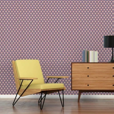 Abbildung von A.S. Création Vliestapete &quot;Retro Chic Grafik Tapete Mustertapete Retro 3D&quot;, matt, Vintage für Schlafzimmer Küche Wohnzimmer Design