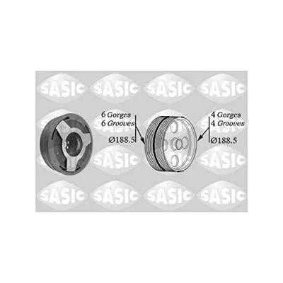 Abbildung von SASIC 9001806 Kurbelwellenriemenscheibe AUDI: A4 B7 Avant, B6 B5 VOLKSWAGEN: Passat GP Variant, Variant