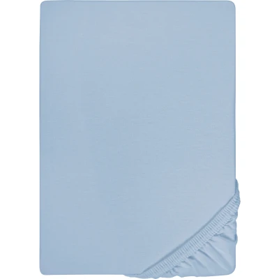 Abbildung von Biberna Spannbettlaken &quot;Thea in Gr. 90x220, 140x220 oder 180x220 cm&quot;, aus Baumwolle, für Matratzen bis 25 cm Höhe, Bettlaken, Spannbetttuch