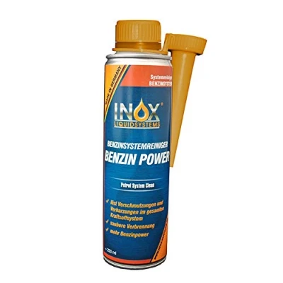 Abbildung von INOX® Benzin Power Additiv, 250ml Benzinsystemreiniger Zusatz für alle Normal und Superbenziner