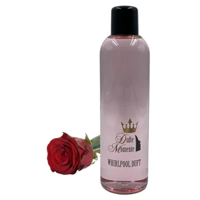 Abbildung von Dufte Momente Badezusatz Whirlpool Duft Rose 260ml, vegan und ohne Tierversuche, kein Schaum