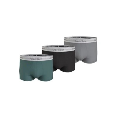 Abbildung von Calvin Klein Underwear Trunk 3 PACK Panties, Herren, Größe: XL, Sagebush green/black/griffin
