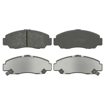 Abbildung von FEBI BILSTEIN 16553 Bremsbelagsatz Vorderachse mit akustischer Verschleißwarnung Anti Quietsch Blech HONDA: FR V, CIVIC 7 Hatchback