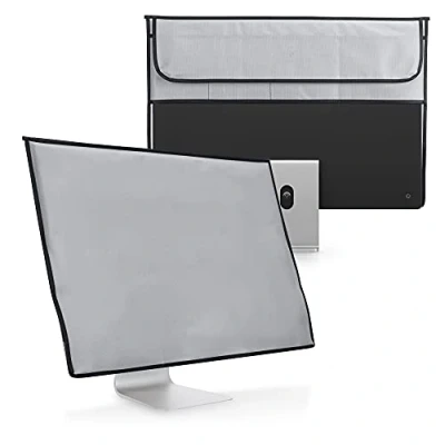 Abbildung von kwmobile Hülle kompatibel mit Apple iMac 24&quot; Fach für Magic Keyboard, Mouse und Kabel Hellgrau