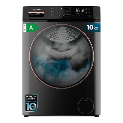 Abbildung von Cecotec Waschmaschine 10Kg Frontlader Bolero DressCode 10610 Inverter Steel A. 1400 U/min, Steam Max, Plus Motor, 15 Progr, OnSmart, Smooth Wash, Stop&amp;Go, Antibakterielle Dichtung, Drum Clean
