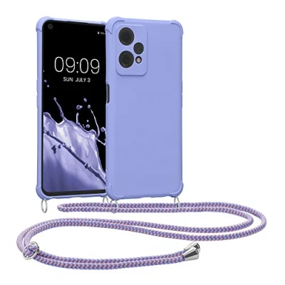 Abbildung von kwmobile Necklace Case kompatibel mit OnePlus Nord CE 2 Lite 5G Hülle Cover Kordel zum Umhängen Silikon Schutzhülle Lavendel