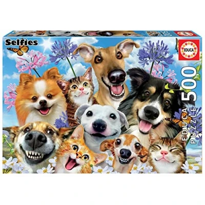 Abbildung von Educa Fun in the sun selfie, 500 Stück(e), Tiere, 10 Jahr(e)