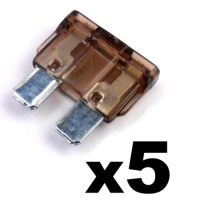 Abbildung von Flachsicherung 5A 5 Ampere Bräune AUTO SICHERUNGEN Wohnwagen x