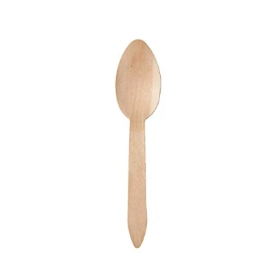 Abbildung von GREENBOX Umweltfreundliche Einweg Löffel Holz I Holzbesteck Suppenlöffel Holzlöffel Einwegbesteck biologisch abbaubar und kompostierbares Besteck 100 x Einweglöffel 18cm