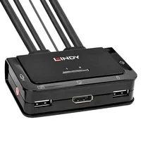 Abbildung von 2 Port DisplayPort 1.2, USB 2.0 &amp; Audio Cable KVM Switch, Switch