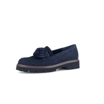Abbildung von Gabor Slipper, Damen, Größe: 38, Atlantik/cognac Veloursleder