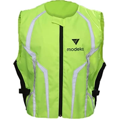 Abbildung von Modeka Sicherheitsweste FAHRSCHULE neongelb reflektierend Aufdruck verdeckbar, 4XL