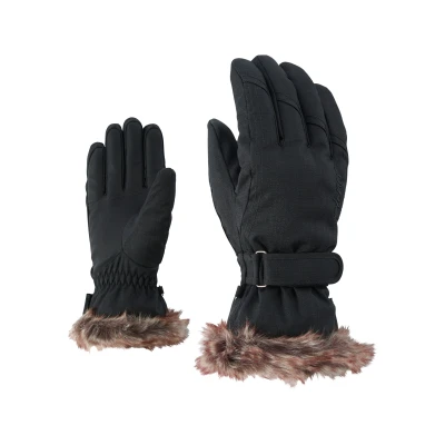 Abbildung von Ziener Damen KIM lady glove Ski handschuhe / Wintersport warm, atmungsaktiv, schwarz (black stru), 6.5