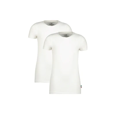 Abbildung von Vingino Boys Top T Shirt Round Neck (2 Pack) in Color Real White Size XS