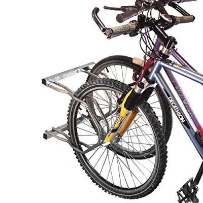 Abbildung von Mottez Fahrradständer für 2 Fahrräder, unterschiedliche Höhen